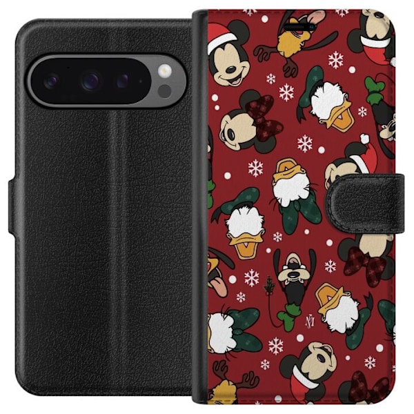 Google Pixel 9 Pro XL Tegnebogsetui God Jul Mønster