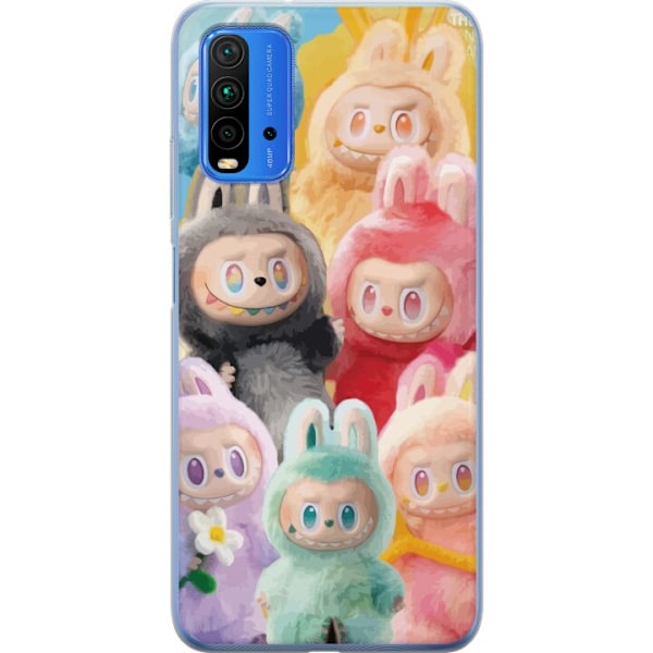 Xiaomi Redmi 9T Gennemsigtig cover Labubu Skitse Stil