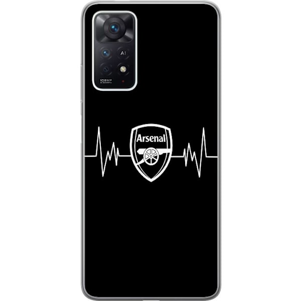 Xiaomi Redmi Note 11 Pro Gennemsigtig cover Arsenal