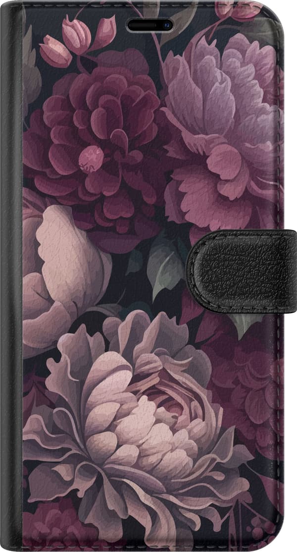 Kompatibelt Plånboksfodral till Apple iPhone 15 Pro Max Blommor