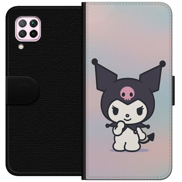Huawei P40 lite Plånboksfodral Kawaii Sanrio Kuromi