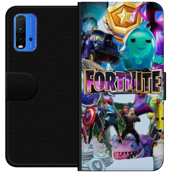 Xiaomi Redmi Note 9 4G Plånboksfodral Fortnite