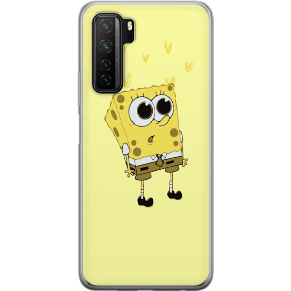 Huawei P40 lite 5G Genomskinligt Skal SpongeBob SquarePants