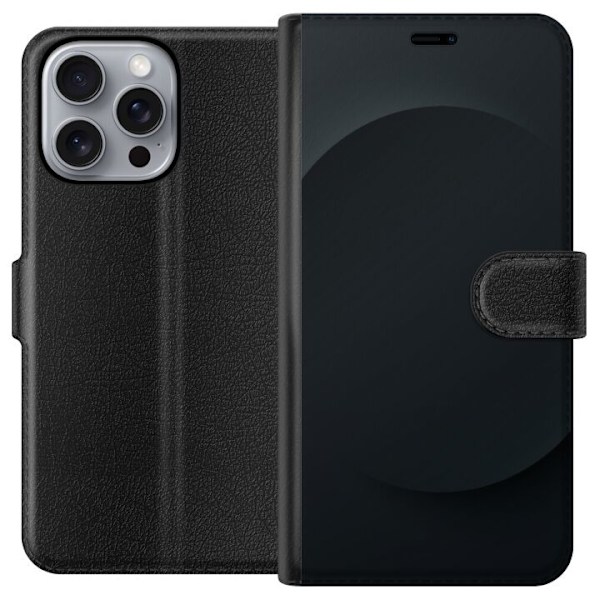 Apple iPhone 16 Pro Max Tegnebogsetui Sort prik