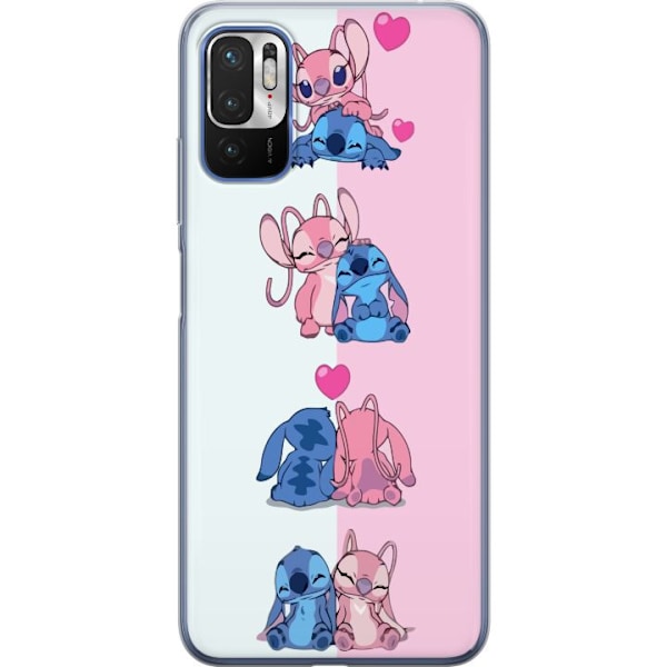 Xiaomi Redmi Note 10 5G Genomskinligt Skal Lilo & Stitch