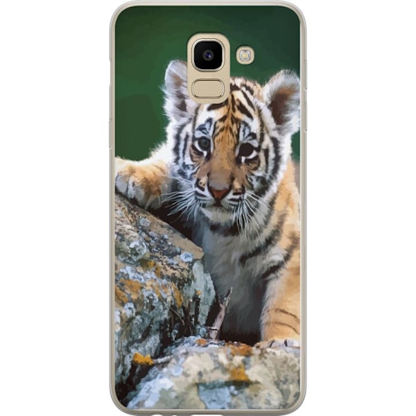 Samsung Galaxy J6 Gjennomsiktig deksel Tiger