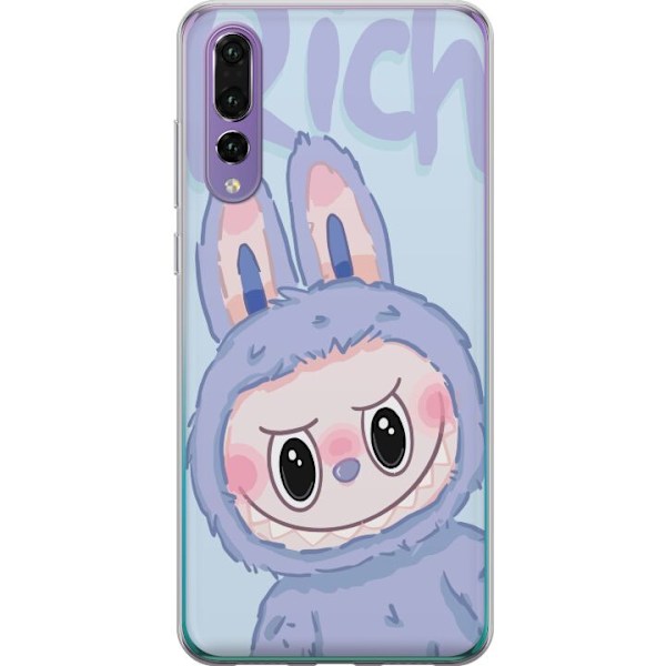 Huawei P20 Pro Gjennomsiktig deksel Blå Kanin Labubu