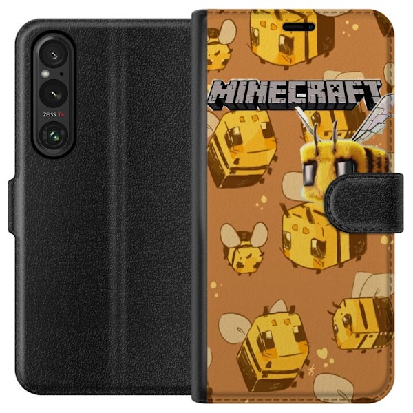 Sony Xperia 1 VI Tegnebogsetui Minecraft Bi