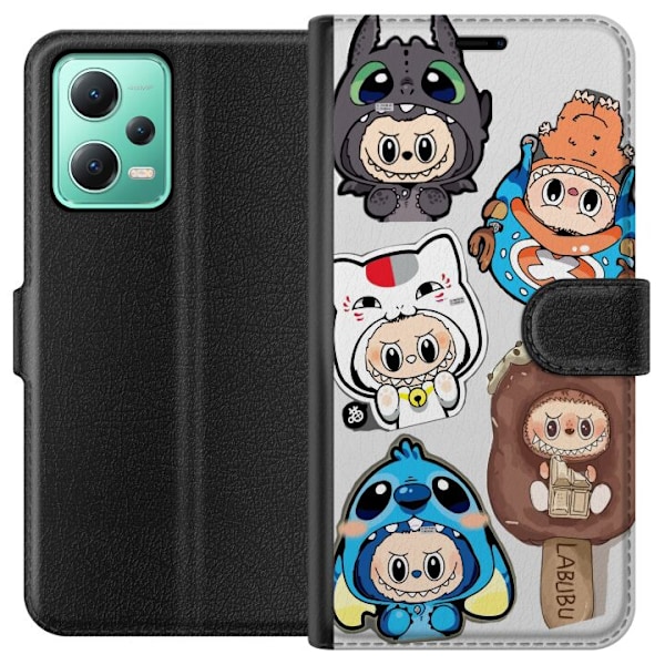 Xiaomi Redmi Note 12 Lommeboketui Labubu figure samling - Pop