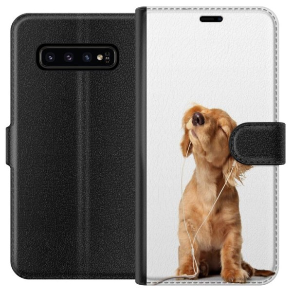 Samsung Galaxy S10 Lommeboketui Hund