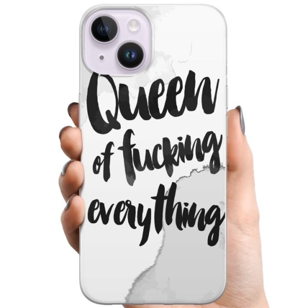 Apple iPhone 15 TPU Mobilskal The Queen of Everything