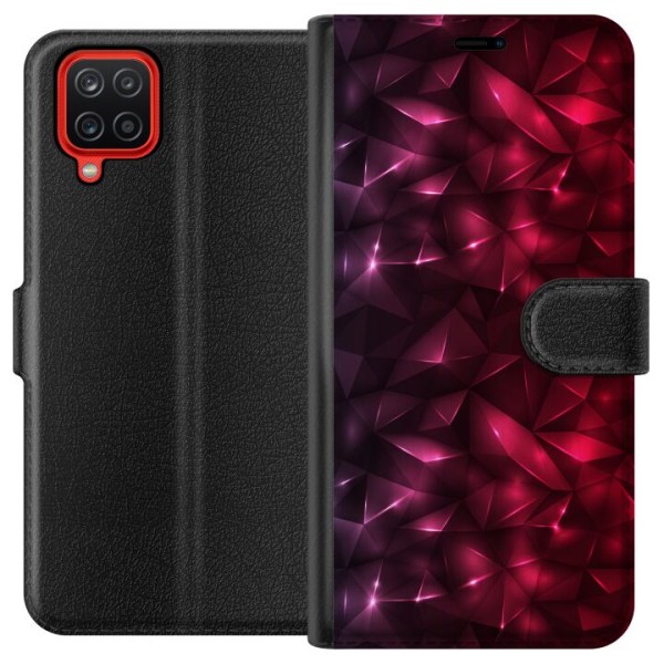 Samsung Galaxy A12 Plånboksfodral Tempting Red