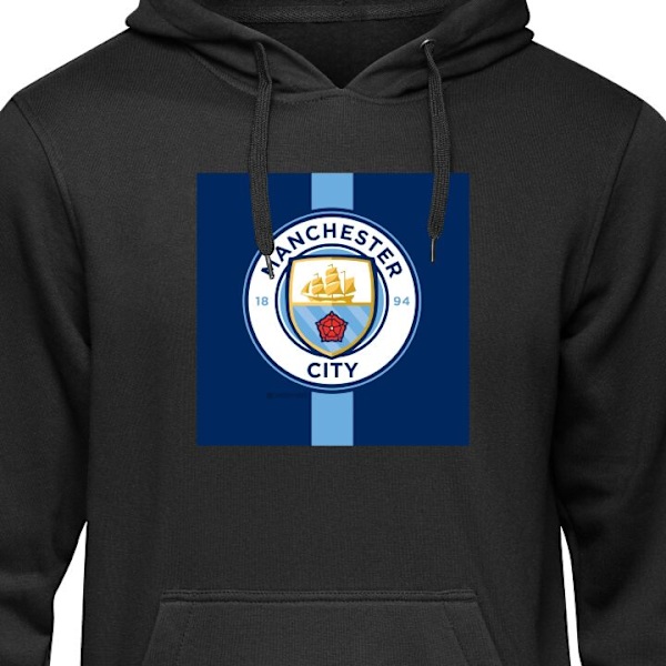 Barn-Hoodie | Mjuk Huvtröja för Barn Manchester City svart 12-13 År