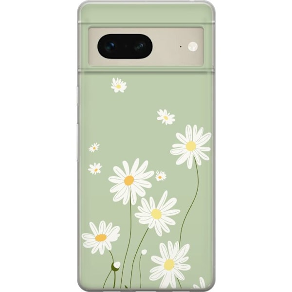 Google Pixel 7 Läpinäkyvä kuori Papukaijanpaparit - kukalli