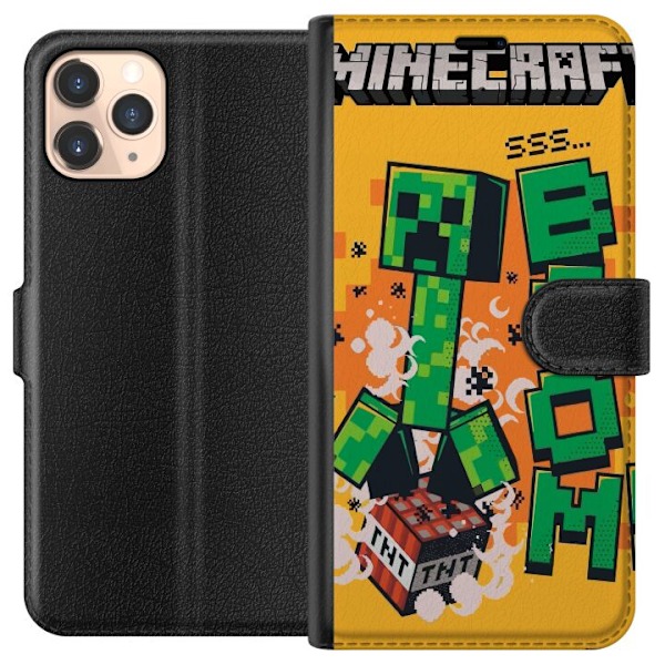 Apple iPhone 11 Pro Tegnebogsetui Minecraft Boom