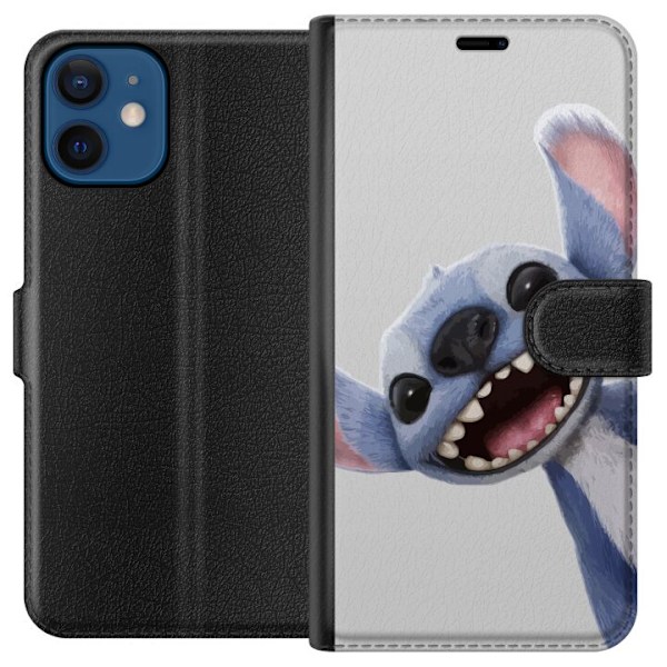 Apple iPhone 12  Tegnebogsetui Stitch i fart - Kawaii-design t