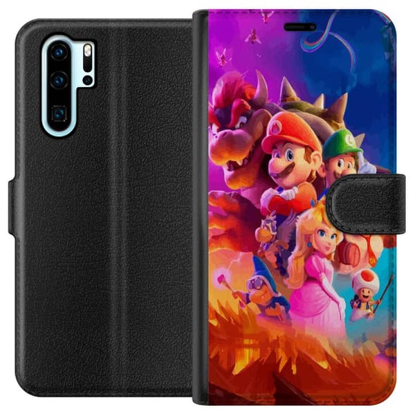 Kompatibel Tegnebogsetui til Huawei P30 Pro Super Mario Bros
