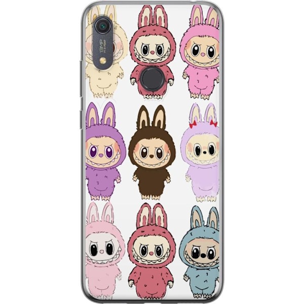 Huawei Y6s (2019) Läpinäkyvä kuori Labubu Pink Monster - Popkulttuuri Kawaii-kosketuksella