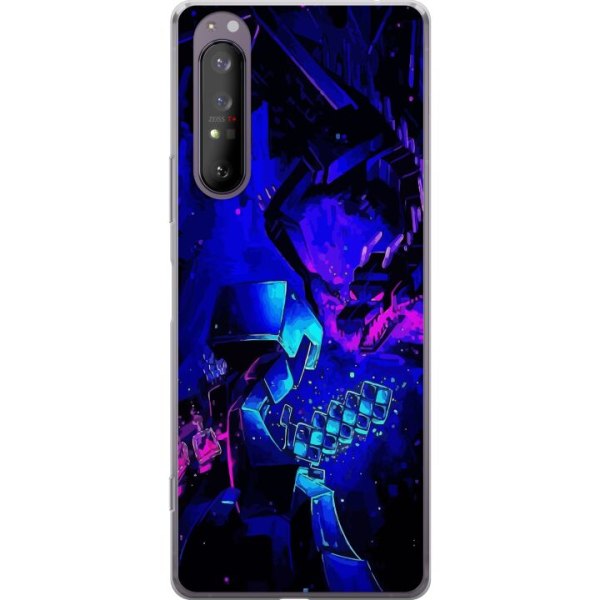 Sony Xperia 1 II Gennemsigtig cover Minecraft