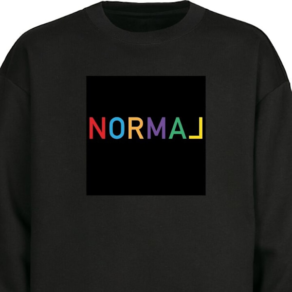 Sweatshirt til Voksne | Klassisk Collegebluse Normal sort XL