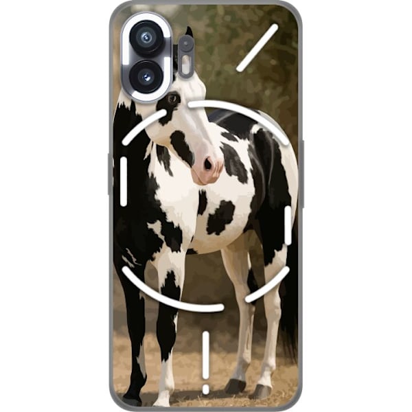 Nothing Phone (2) Läpinäkyvä kuori Kaunis Hevonen - elegantti hevonen kuva-aihe