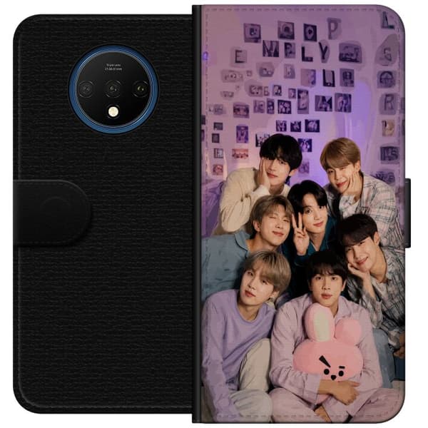 Kompatibelt Lommeboketui til OnePlus 7T BTS lila