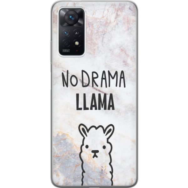 Xiaomi Redmi Note 11 Pro Gennemsigtig cover Llama Marmor