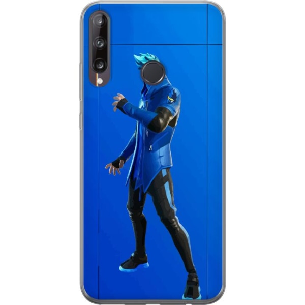 Huawei P40 lite E Gjennomsiktig deksel Fortnite - Ninja Blue
