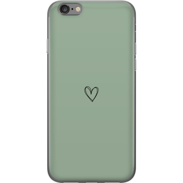 Apple iPhone 6 Gennemsigtig cover Hjerte