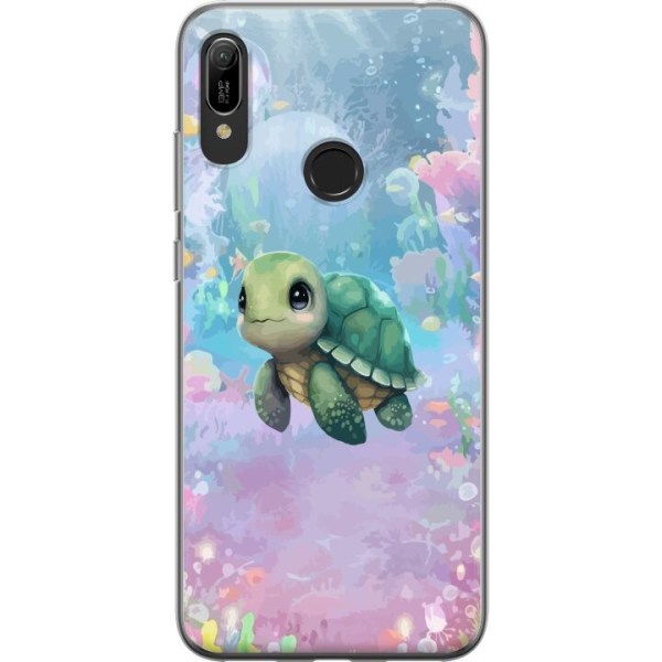 Huawei Y6 (2019) Gennemsigtig cover Skildpadde