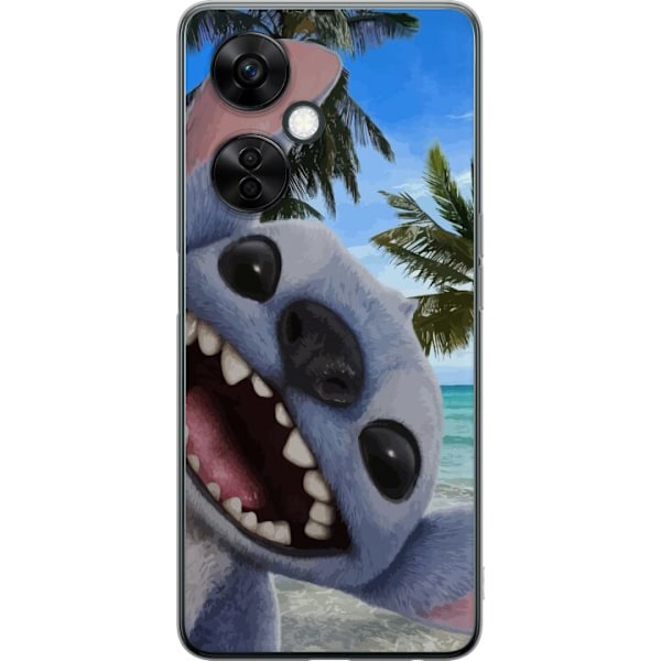 OnePlus Nord CE 3 Lite Genomskinligt Skal Stitch mobilskal med Palmer i söt vänskapsdesign