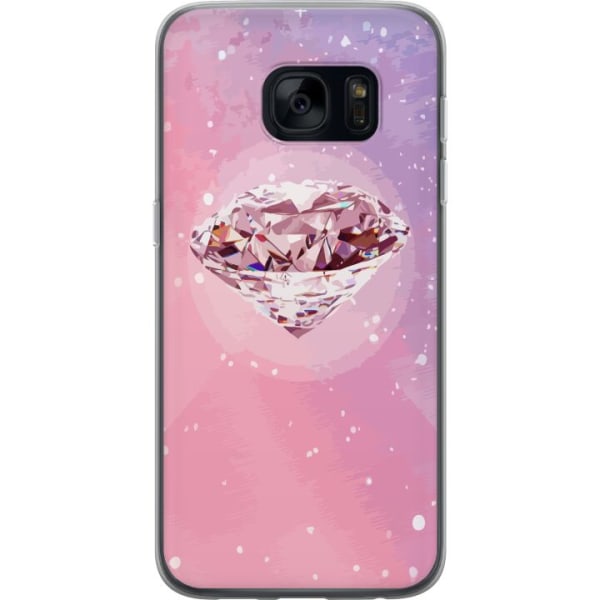 Samsung Galaxy S7 Gennemsigtig cover Glitter Diamant
