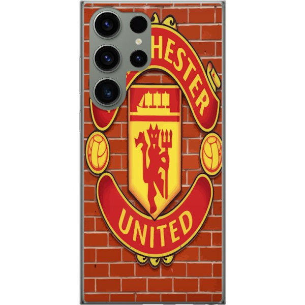 Samsung Galaxy S23 Ultra Läpinäkyvä kuori Manchester United F.C.