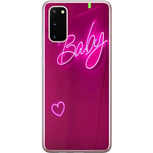 Samsung Galaxy S20 Genomskinligt Skal Baby Heart