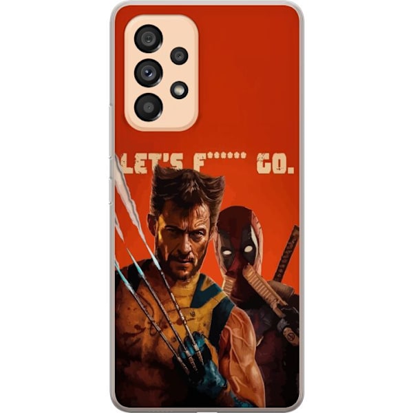 Samsung Galaxy A53 5G Gjennomsiktig deksel Deadpool & Wolverin