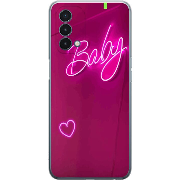 OnePlus Nord N200 5G Genomskinligt Skal Baby Heart