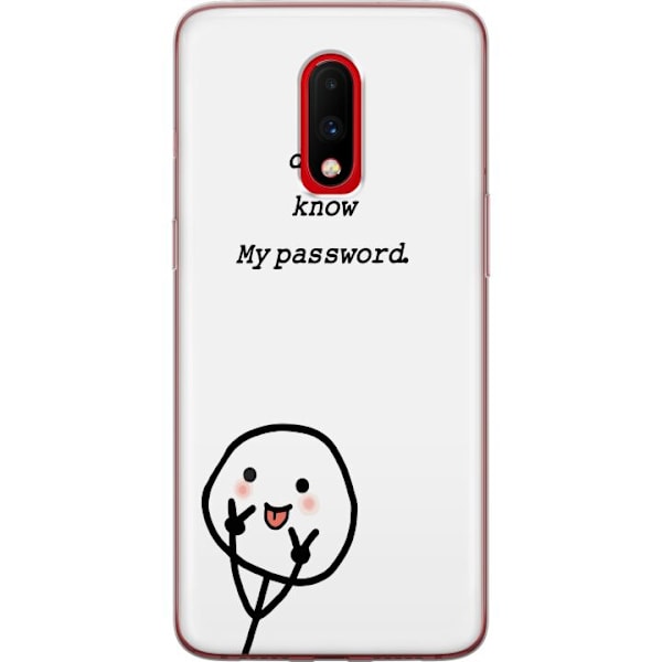 OnePlus 7 Genomskinligt Skal You Don’t Know My Password –
