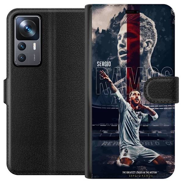 Xiaomi 12T Lompakkokotelo Ramos Jalkapallolegenda Motiivi Pelaaja Real Madrid Espanja Takaisin Ikoni Nimi Jalkapallotähti Urheilu