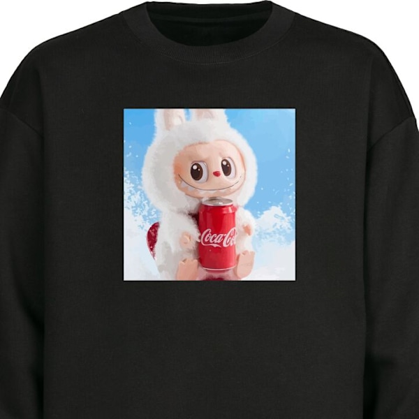Sweatshirt for Barn | Myk og Klassisk Collegegenser Labubu Summer Edition svart one size