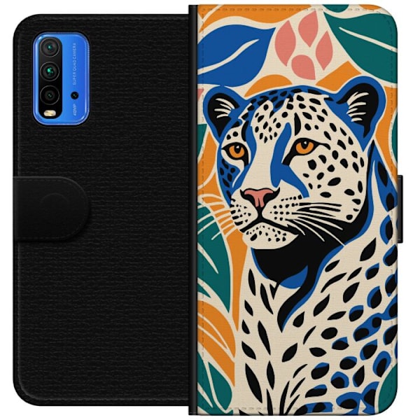 Xiaomi Redmi Note 9 4G Plånboksfodral Majestic Leopard