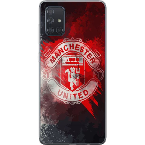 Samsung Galaxy A71 Gennemsigtig cover Manchester United