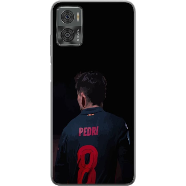 Motorola Moto E22i Gjennomsiktig deksel Pedri FC Barcelona Fot