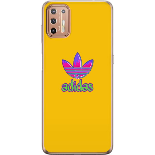 Motorola Moto G9 Plus Gennemsigtig cover Adidas