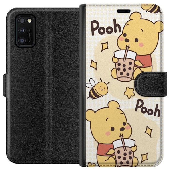 Samsung Galaxy A41 Tegnebogsetui Nalle Pooh-stil - klassisk bjørnemotiv i en ny fortolkning