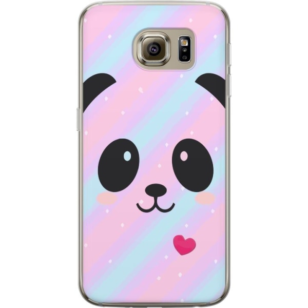 Samsung Galaxy S6 Läpinäkyvä kuori Sateenkaari Panda