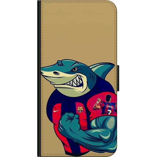 Kompatibel Tegnebogsetui til Samsung Galaxy Note 10 Lite Haj med Ferran Torres blå