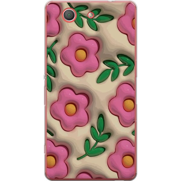 Sony Xperia Z3 Compact Gennemsigtig cover Boblende Blomster