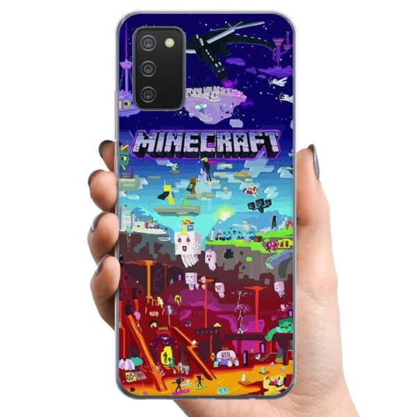 Samsung Galaxy A02s TPU Matkapuhelimen kuori MineCraft