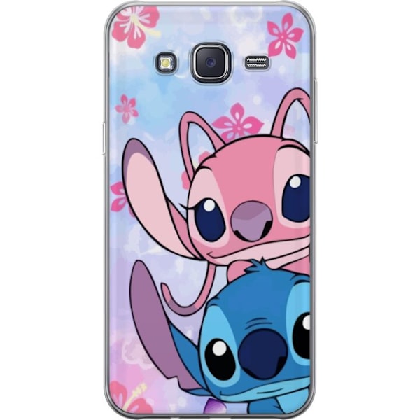 Samsung Galaxy J5 Genomskinligt Skal Stitch & Angel