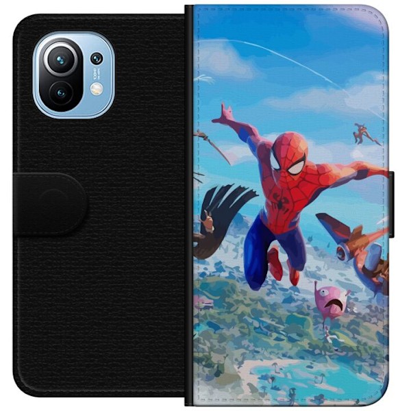 Xiaomi Mi 11 Tegnebogsetui Fortnite Spiderman